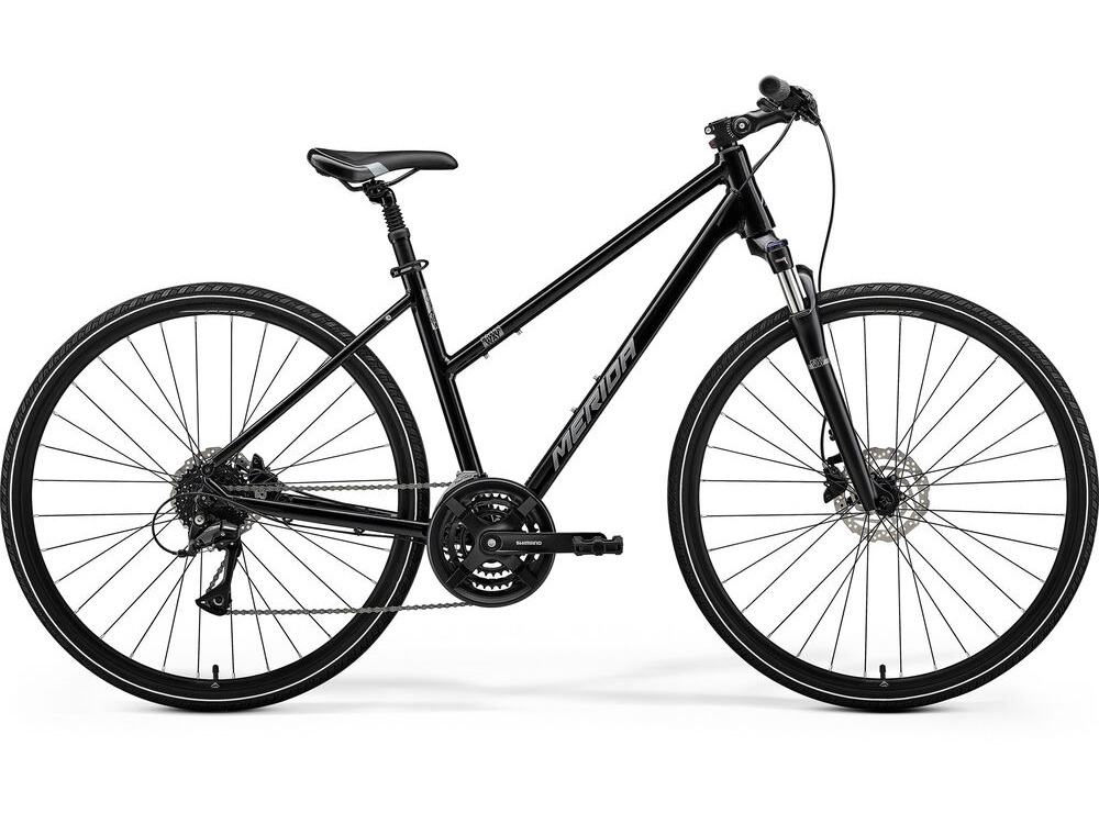 Merida Crossway 10 Women's - Black/Silver - MY25 click to zoom image